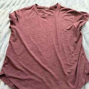Instacart CALIA Women's Clean Yoke Short Sleeve Crewneck Tee - Mauve Small